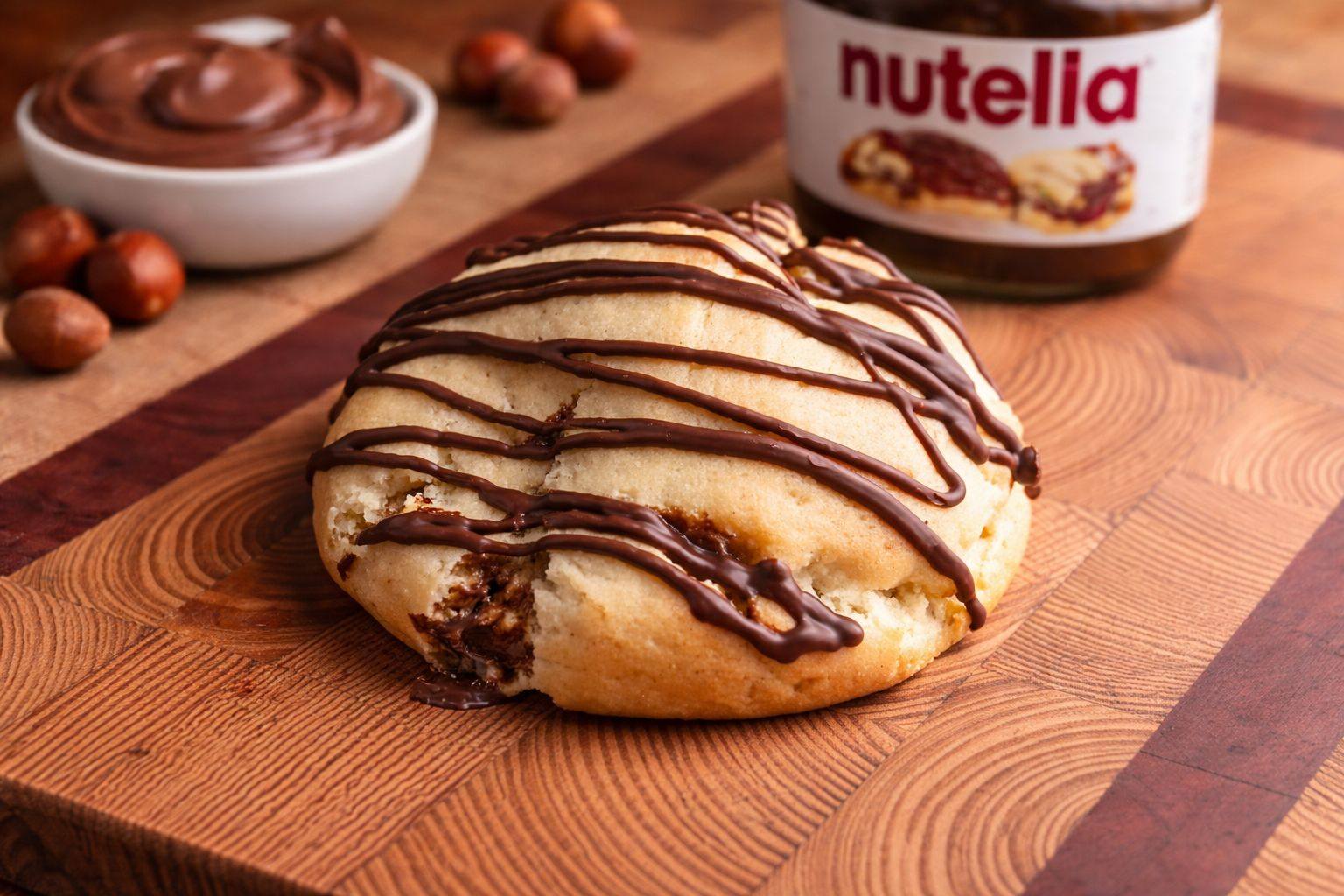 Nutella Stuffed Chocolate Chip Cookie