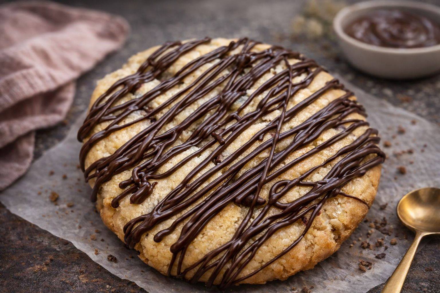 Nutella Stuffed Chocolate Chip Cookie