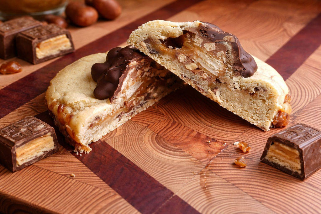 Lunch Bar Stuffed Chocolate Chip Cookie